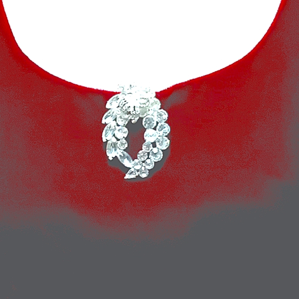 Albert Weiss  Stunning Vintage  brilliant  Rhinestone  Pin brooch.Mint Condition
